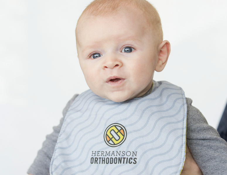 Hermanson Orthodontics baby bib