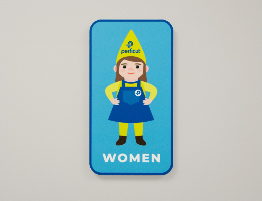Perficut Environmental Design Bathroom Gnome Women