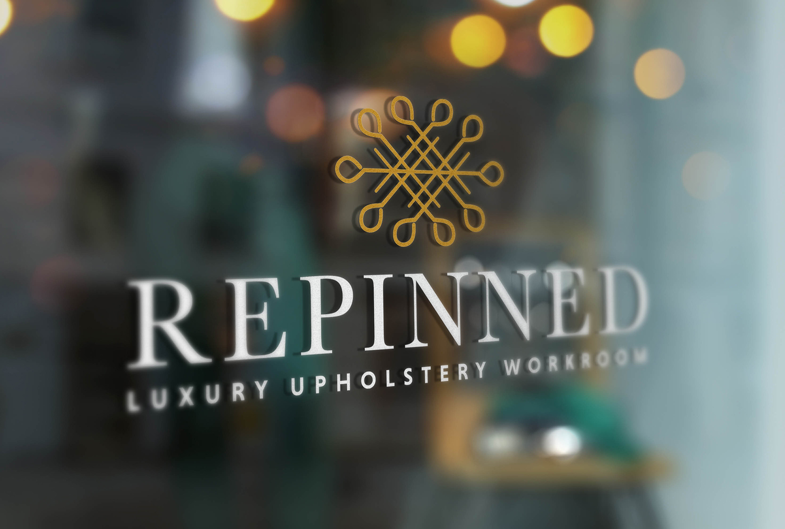 Repinned logo on window